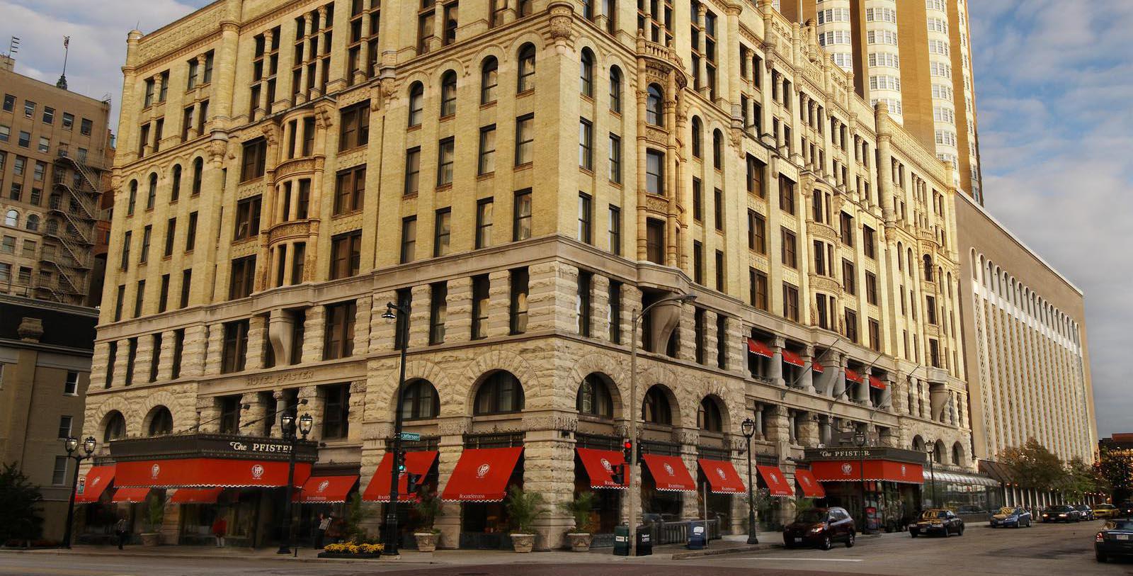 Image of Hotel Exterior The Pfister Hotel, 1893, Member of Historic Hotels of America, in Milwaukee, Wisconsin, Hot Deals