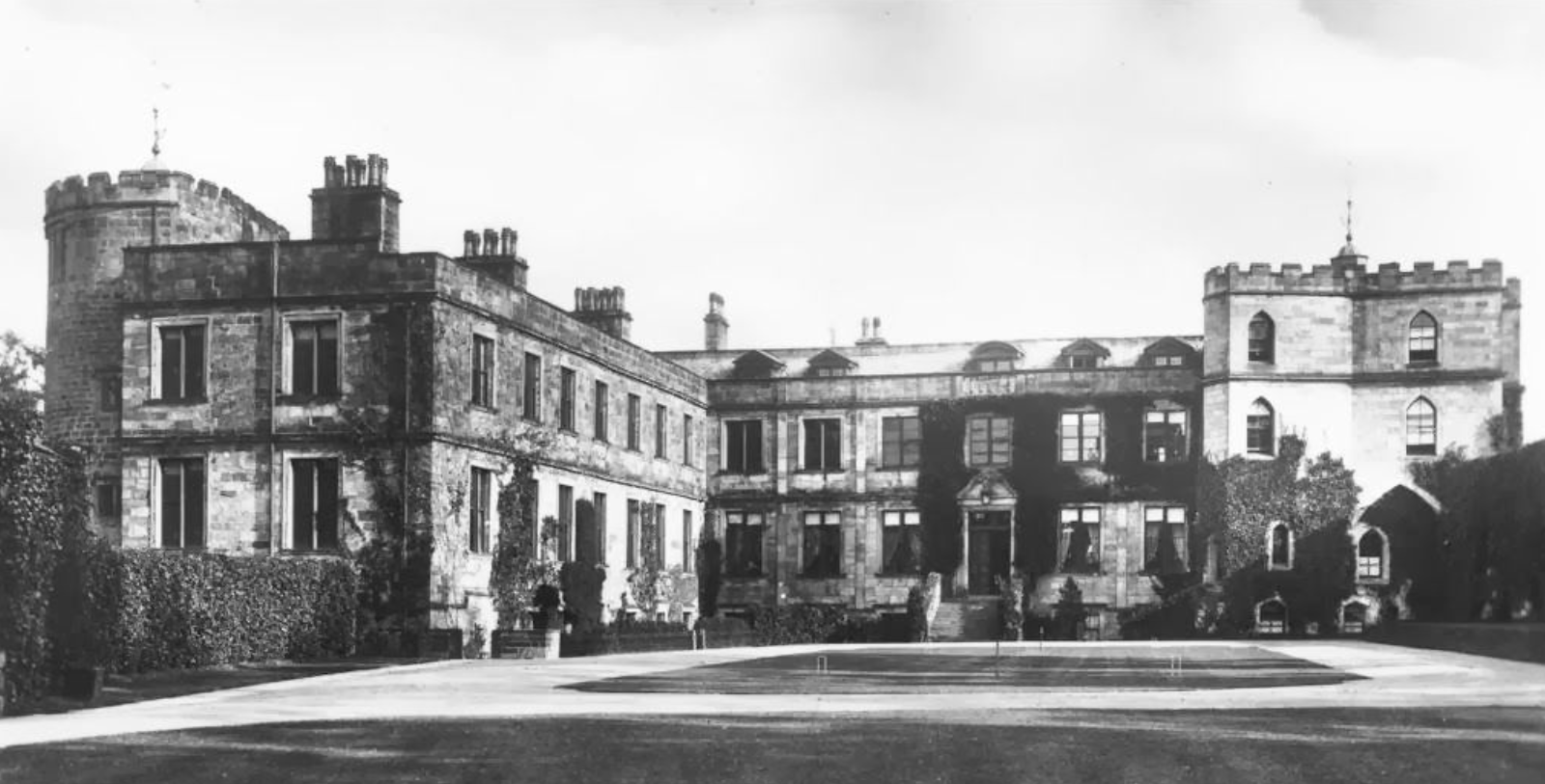 Historical image of Appleby Castle in Cumbria, England, constructed in the 12th century, opened in 2017, and a member of Historic Hotels of America since 2023