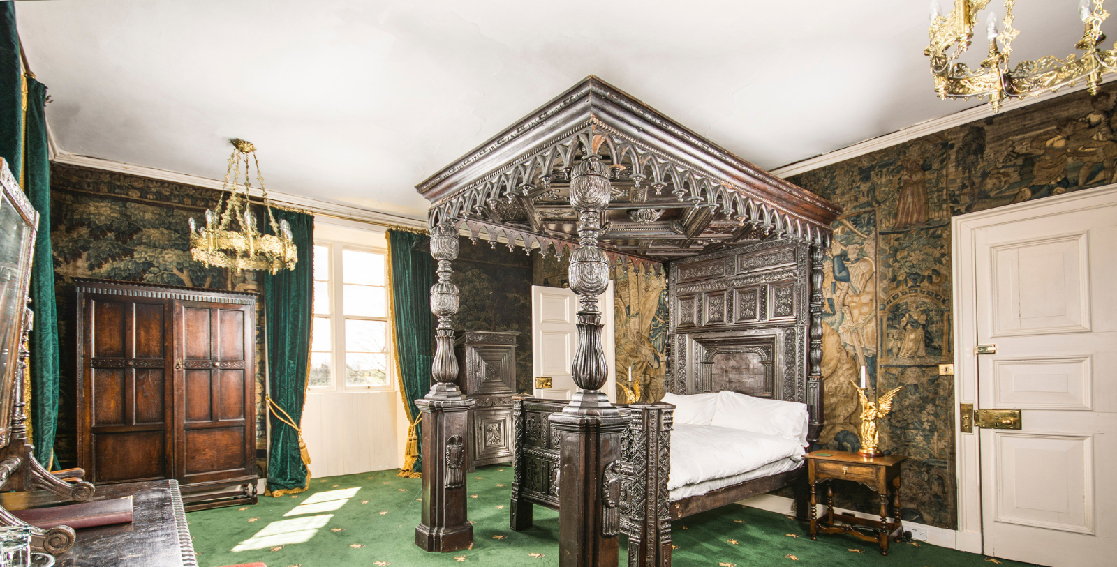 Image of State Room at Appleby Castle in Cumbria, England, constructed in the 12th century, opened in 2017, and a member of Historic Hotels of America since 2023