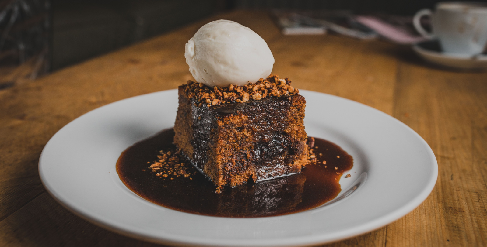 Taste the Sticky Toffee Pudding, an English dessert invented in the local area of Cumbria and served in the Castle’s restaurant.