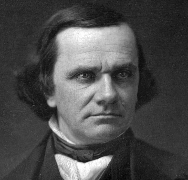 Historical Image of U.S. Senator Stephen A. Douglas, Battle House Renaissance Mobile Hotel & Spa, 1852, Member of Historic Hotels of America, in Mobile, Alabama.