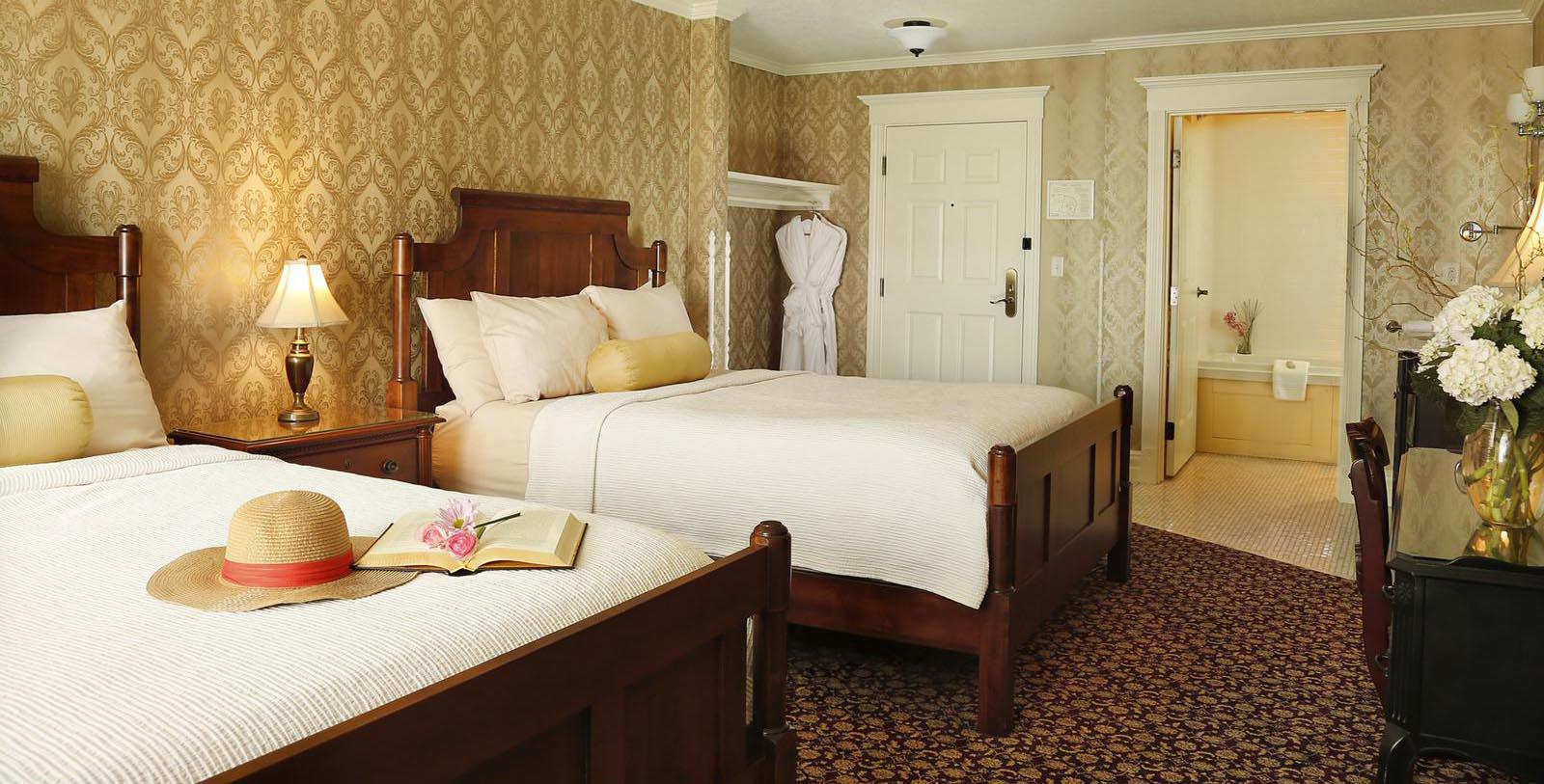 Image of Guestroom Interior St. James Hotel, 1875, Member of Historic Hotels of America, in Red Wing, Minnesota, Location