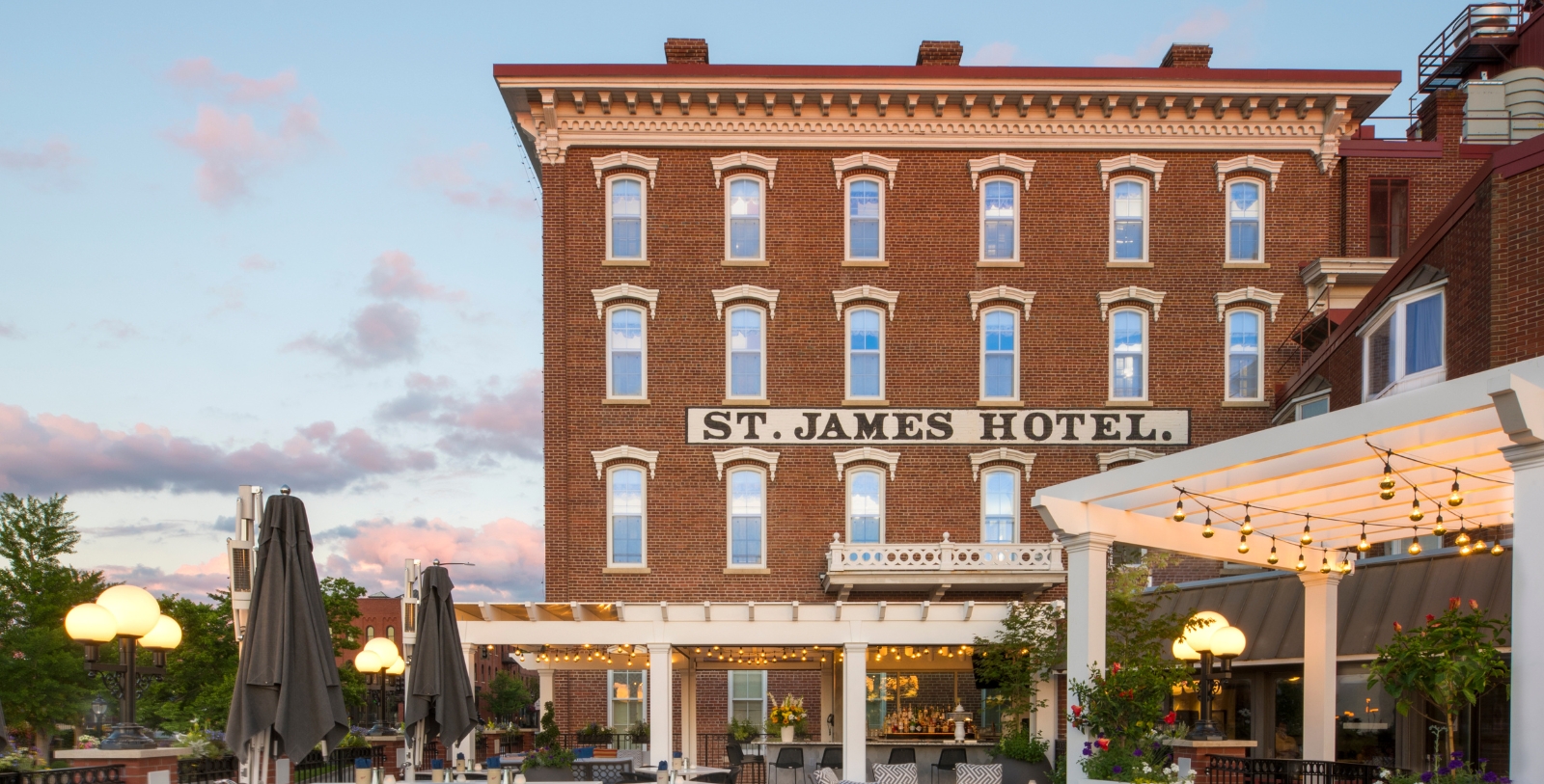 Image of Flower Arrangement on Table St. James Hotel, 1875, Member of Historic Hotels of America, in Red Wing, Minnesota, Experience