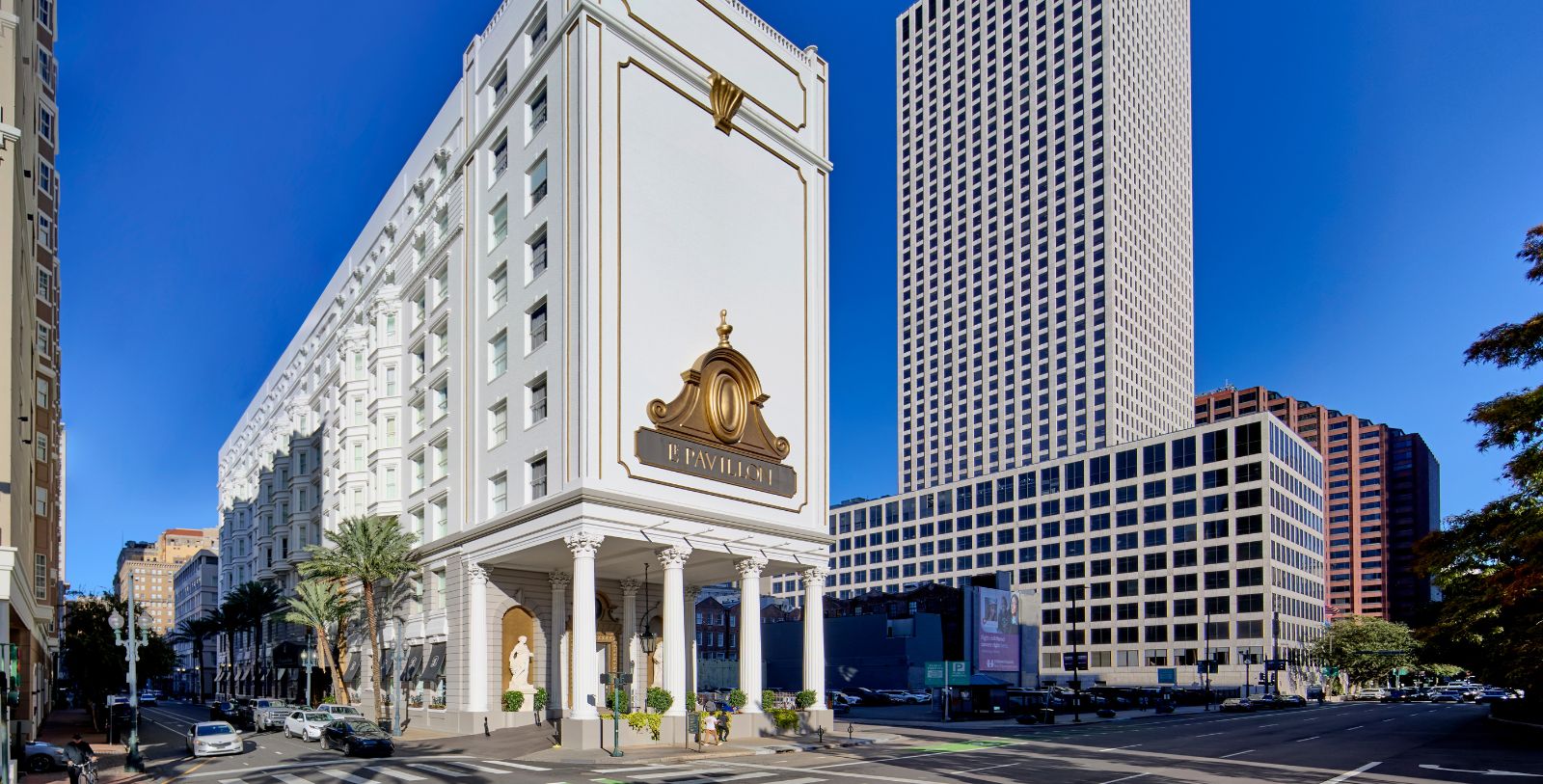 Image of Exterior, Le Pavillon Hotel in New Orleans, Louisiana, 1907, Member of Historic Hotels of America, Special Offers, Discounted Rates, Families, Romantic Escape, Honeymoons, Anniversaries, Reunions