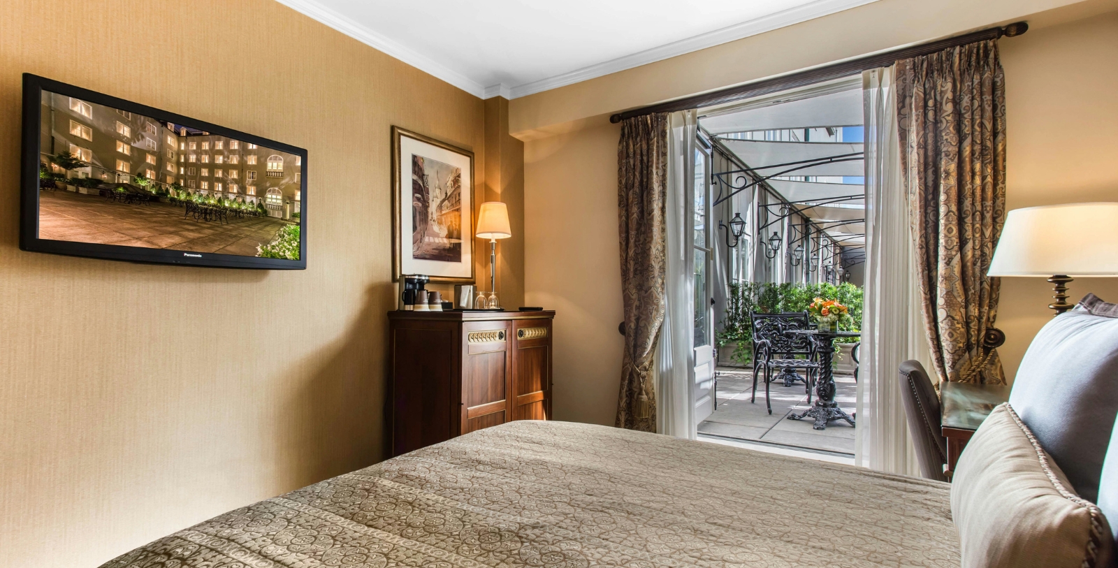 Image of Guestroom Interior, Omni Royal Orleans, New Orleans, Louisiana, 1843, Member of Historic Hotels of America, Accommodations