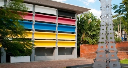 Exterior Of National Museum Of Visual Arts In Montevideo