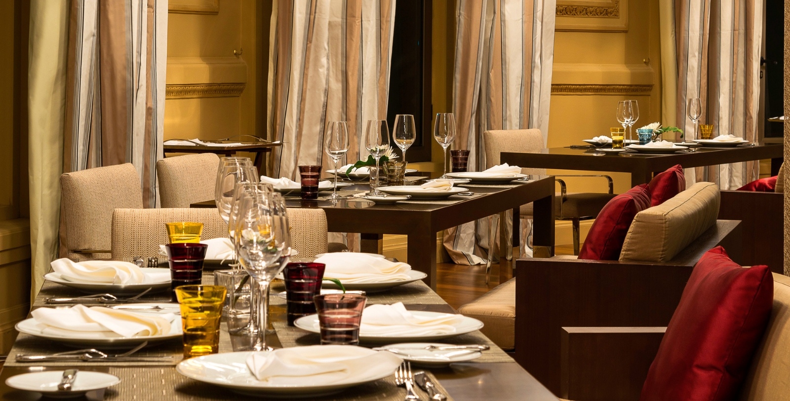 Image of Hotel Dining at Sofitel Montevideo Casino Carrasco and Spa, (1921), a Member of Historic Hotels Worldwide in Montevideo, Uruguay.