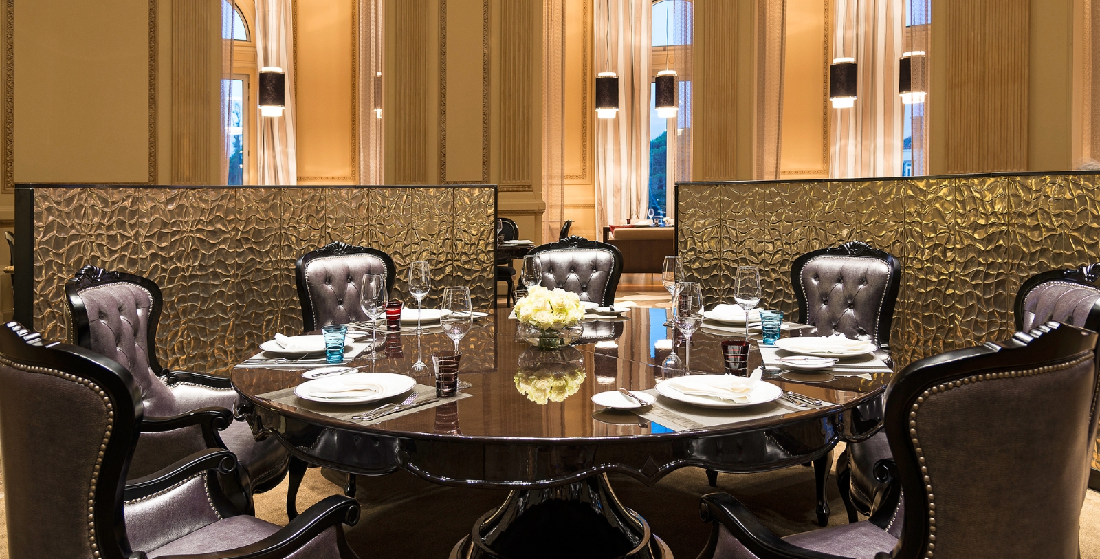 Image of Hotel Dining at Hotel Sofitel Montevideo Casino Carrasco and Spa, (1921), a Member of Historic Hotels Worldwide in Montevideo, Uruguay.