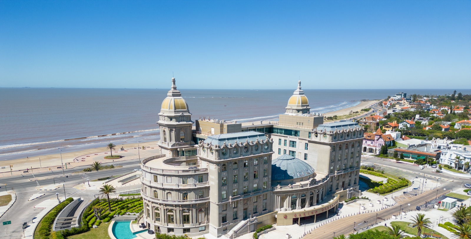 Image of Hotel Exterior of Sofitel Montevideo Casino Carrasco and Spa, (1921), a Member of Historic Hotels Worldwide in Montevideo, Uruguay.