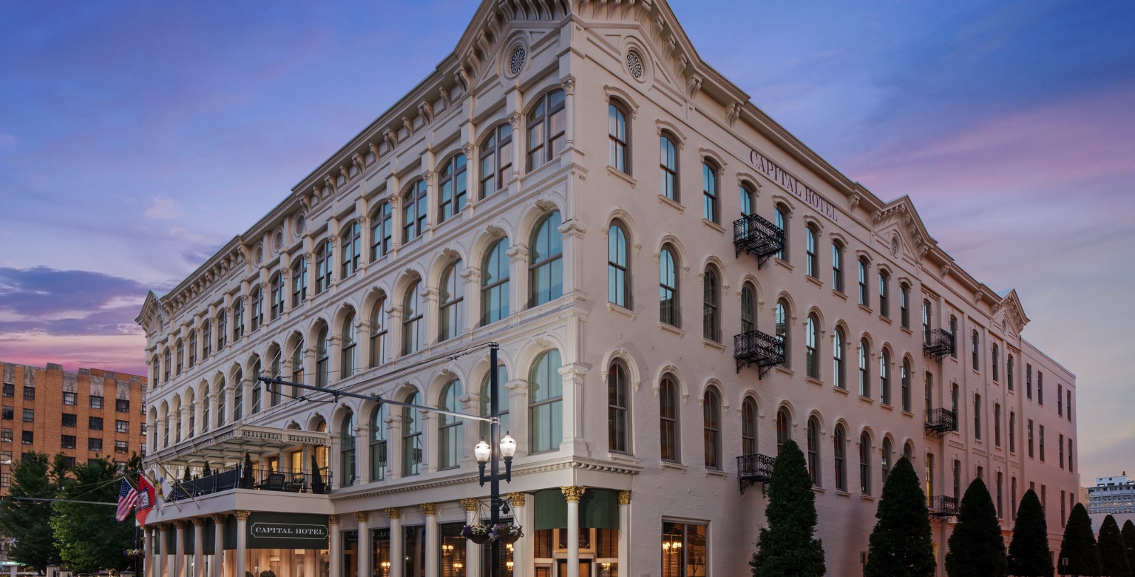 Image of Hotel Exterior at Capital Hotel, 1873, Member of Historic Hotels of America, in Little Rock, Arkansas, Overview