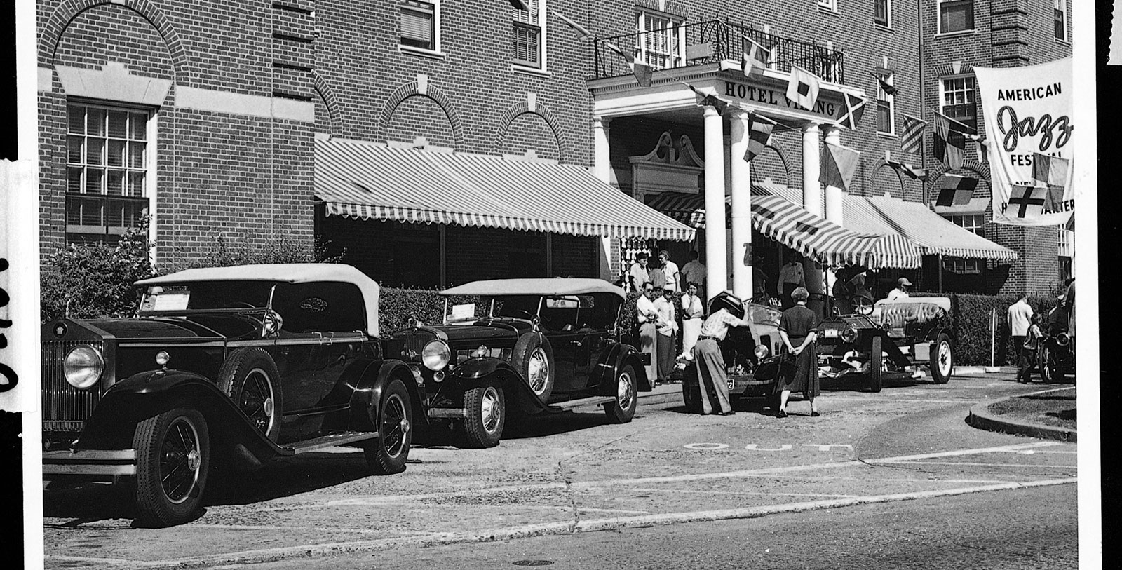 Historic Image of Exterior of The Hotel Viking, 1926, Member of Historic Hotels of America, in Newport, Rhode Island, Discover