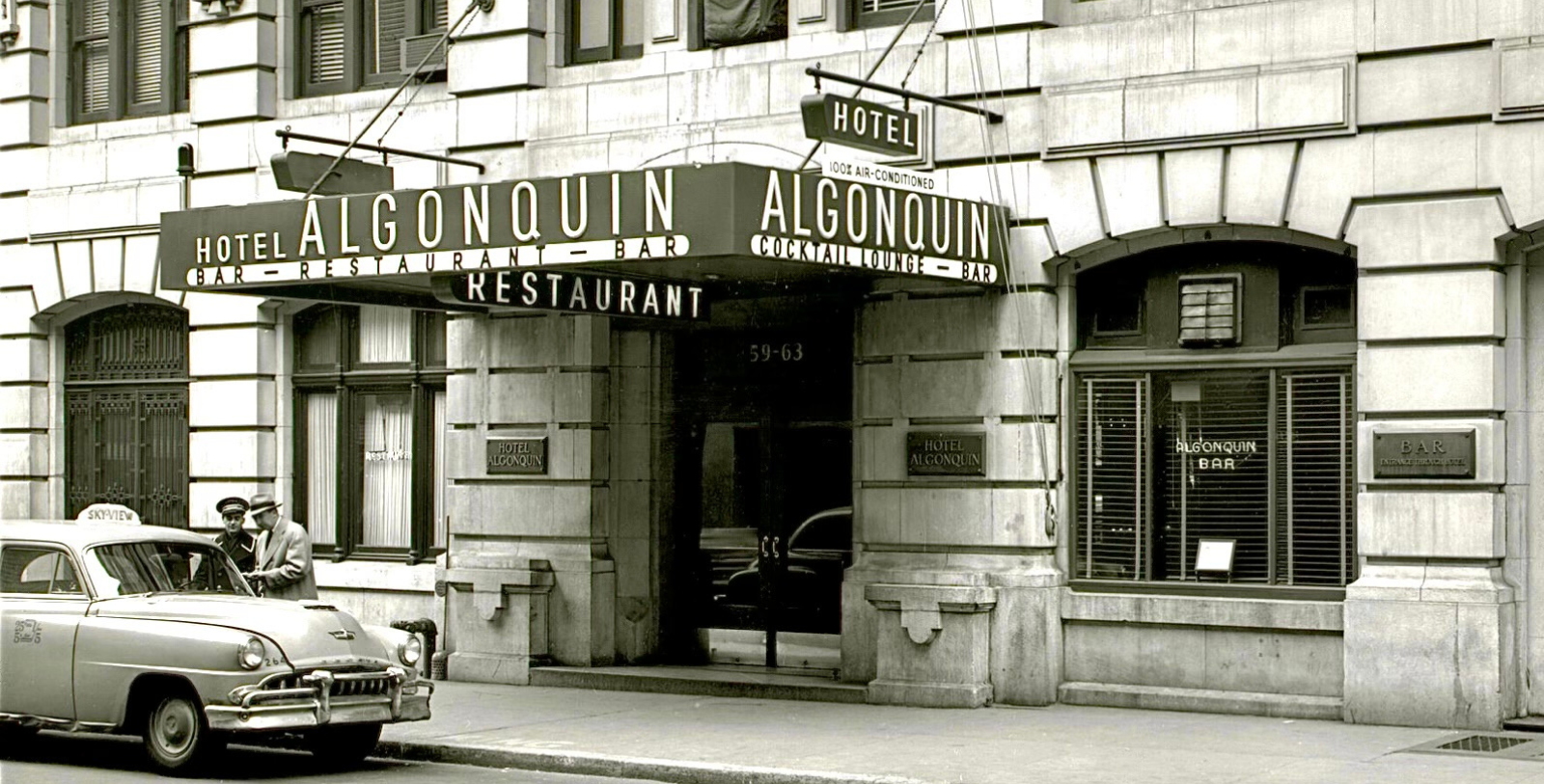 Historical image of exterior of The Algonquin Hotel Times Square, Autograph Collection, 1902, a Member of Historic Hotels of America since 2023 in New York, New York