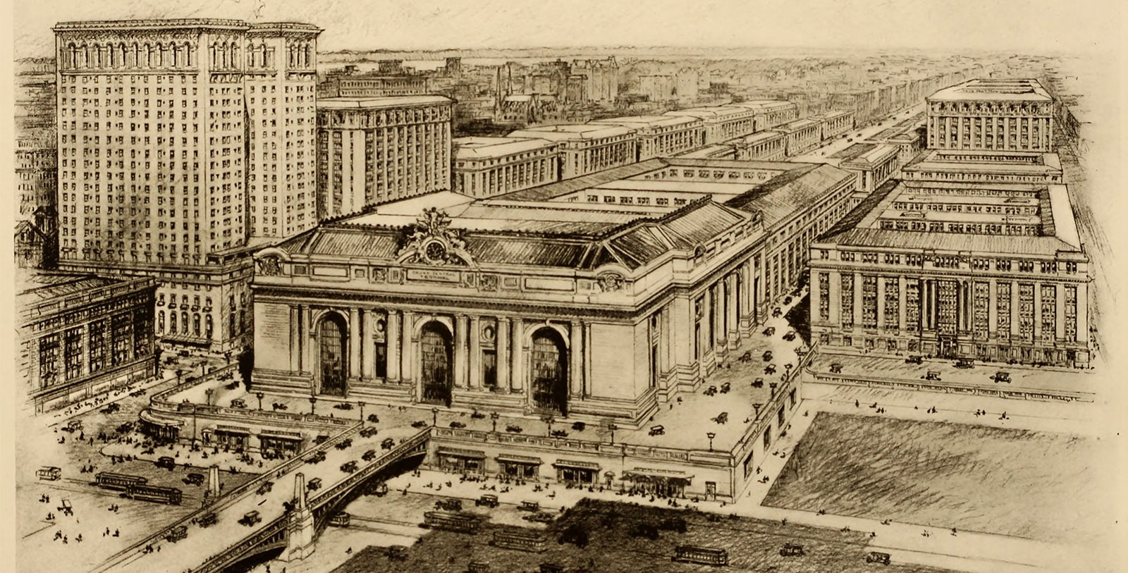 Discover Warren & Wetmore’s Terminal City vision through the Omni Berkshire Place’s Beaux-Arts integrated architectural connection with Grand Central Terminal.