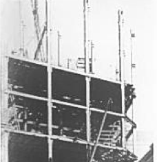 Historical Image of Construction Work on Exterior Circa 1910, Martinique New York on Broadway, 1897, Member of Historic Hotels of America, in New York, New York.