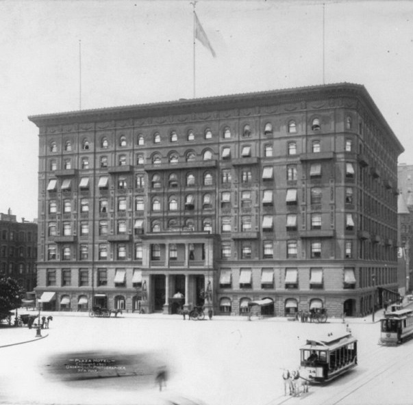 Historical Image of First Iteration of Exterior Circa 1894, The Plaza, 1907, Member of Historic Hotels of America, in New York, New York.