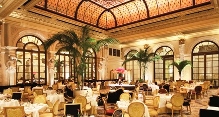 Dining at
The Plaza
in New York