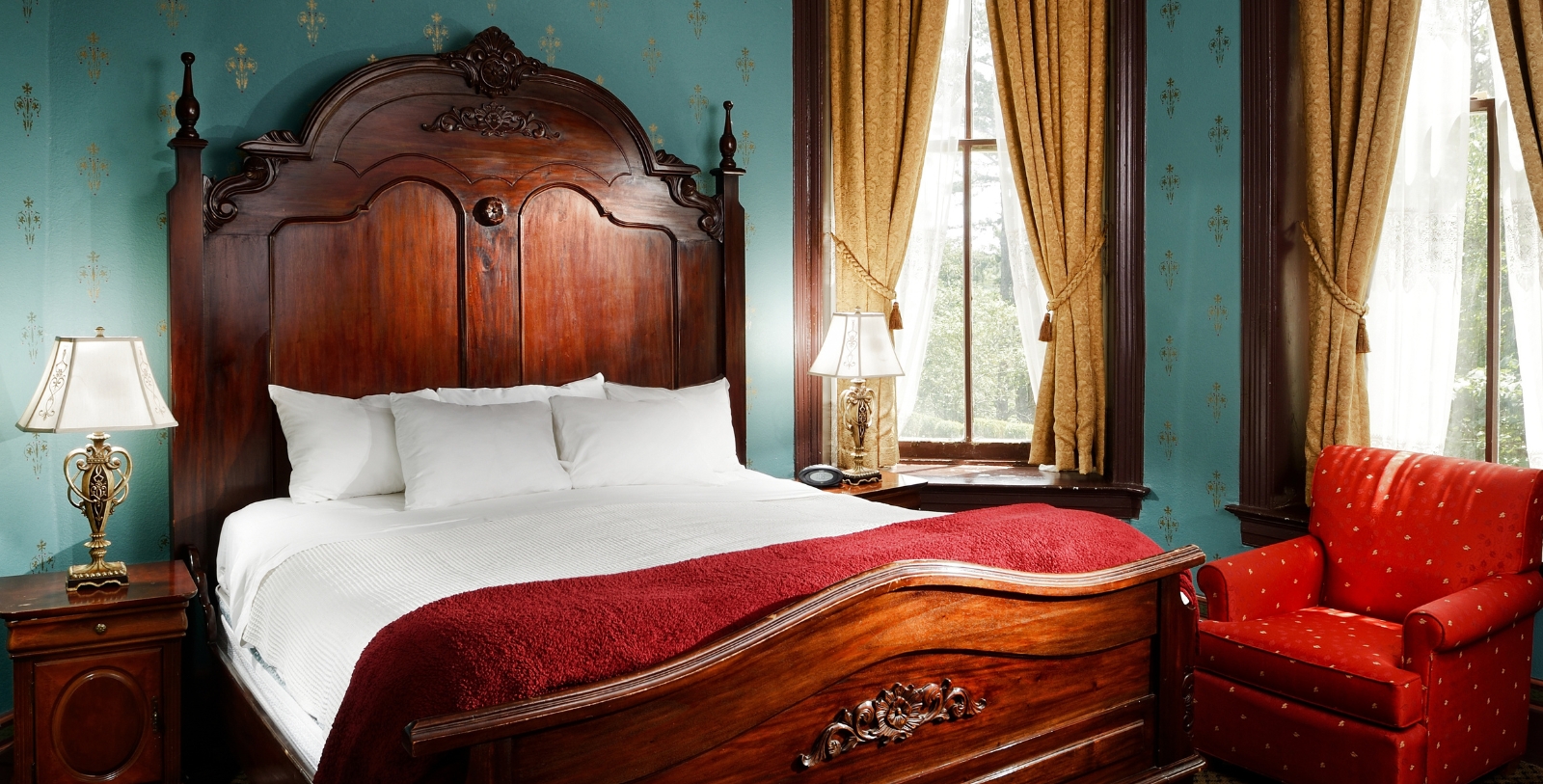 Image of Guestroom Interior 1886 Crescent Hotel & Spa, Member of Historic Hotels of America, in Eureka Springs, Arkansas, Accommodations