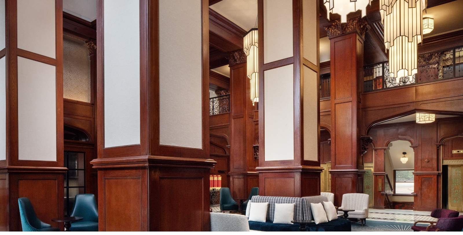 Discover the Art Deco architecture of The Skirvin Hilton Oklahoma City.
