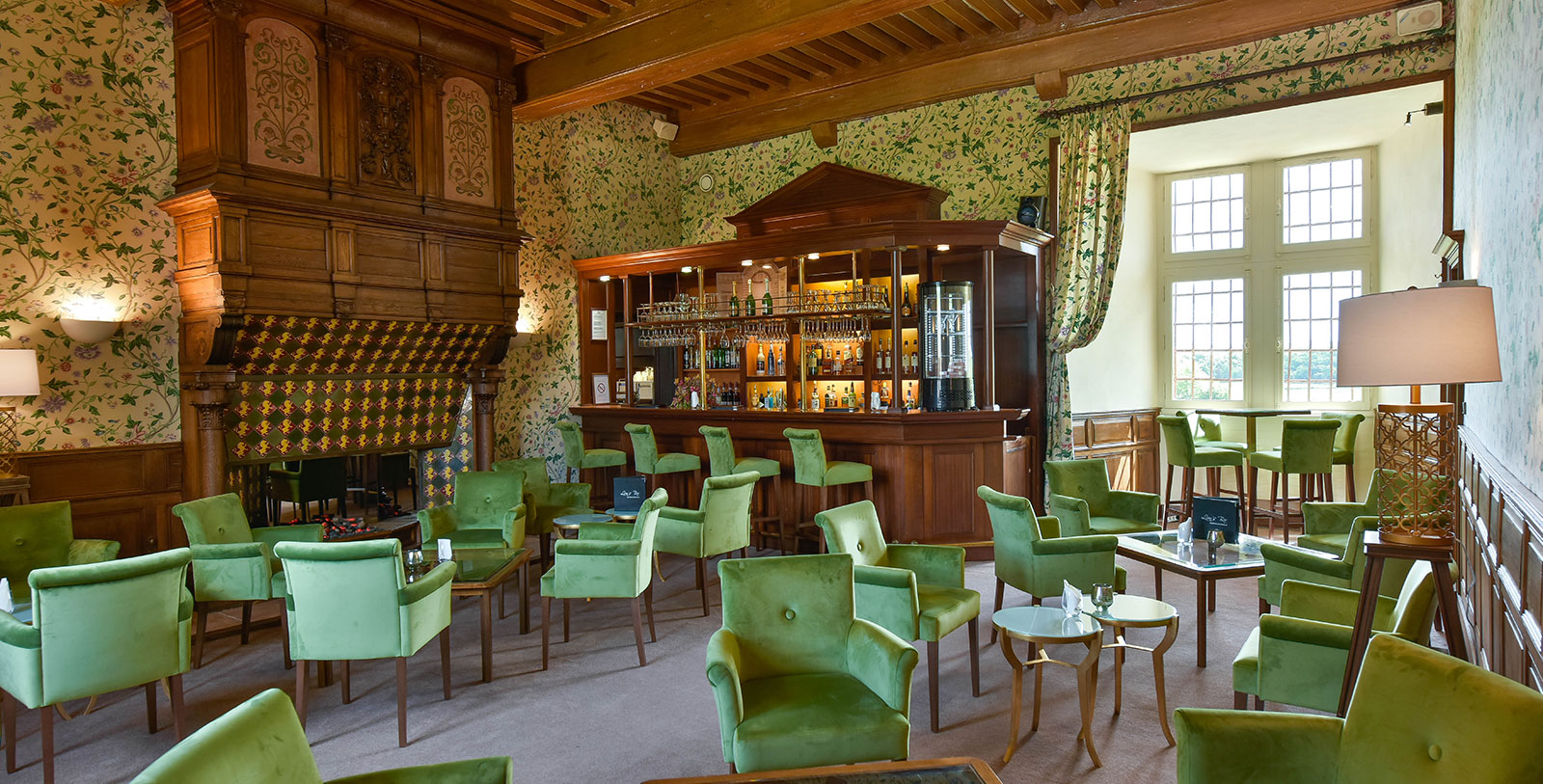 Image of The Lion's Bar at Hôtel Golf Château de Chailly, 16th century, a member of Historic Hotels Worldwide in Chailly-sur-Armançon, Burgundy, France