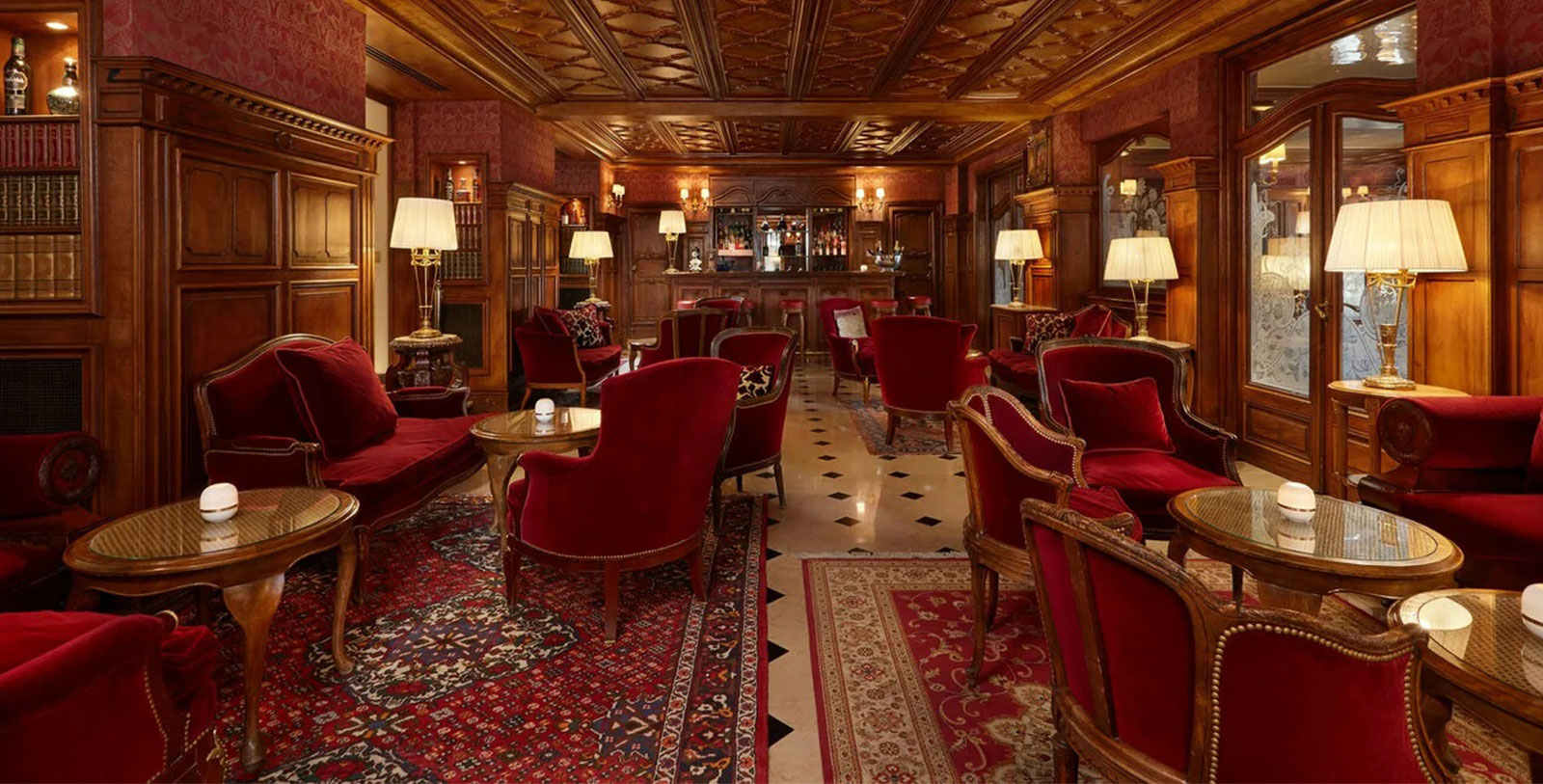 Image of English Bar, Hotel Regina Louvre, 1900, Member of Historic Hotels Worldwide, Paris, France, Dining