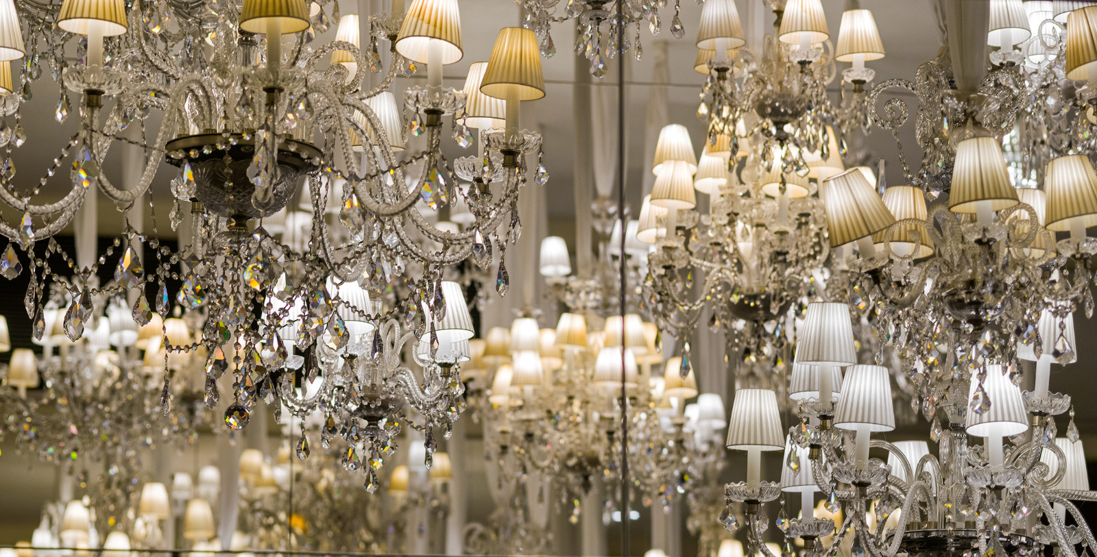 Image of chandeliers inside Le Royal Monceau-Raffles Paris, 1928, Member of Historic Hotels Worldwide, in Paris, France