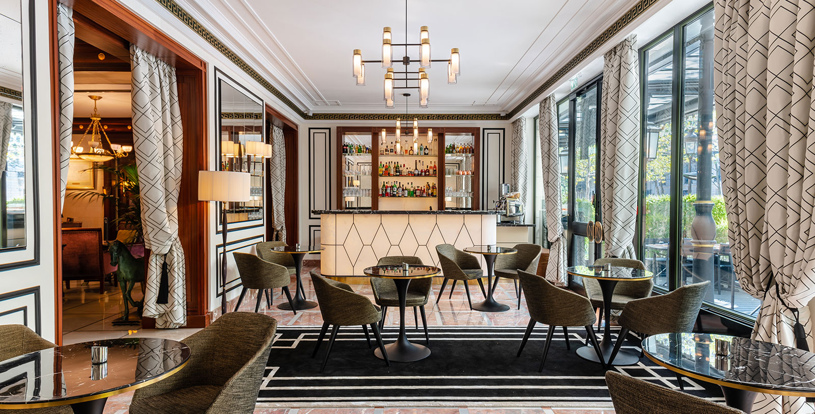Taste delicious craft cocktails made from premium French spirits at The Bar 1807.
