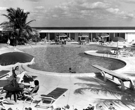 Historical Image of Cabana Club, Colony Hotel and Cabana Club, 1926, Member of Historic Hotels of America, in Delray Beach, Florida.