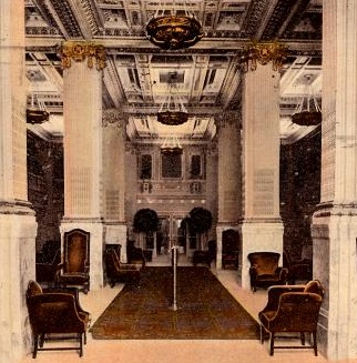 Historical Image of Lobby, Embassy Suites by Hilton Portland Downtown, 1912, Member of Historic Hotels of America, in Portland, Oregon.