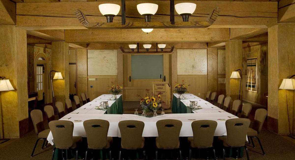 Image of classroom set up meeting Timberline Lodge, 1937, Member of Historic Hotels of America, in Timberline, Oregon, Special Occasions