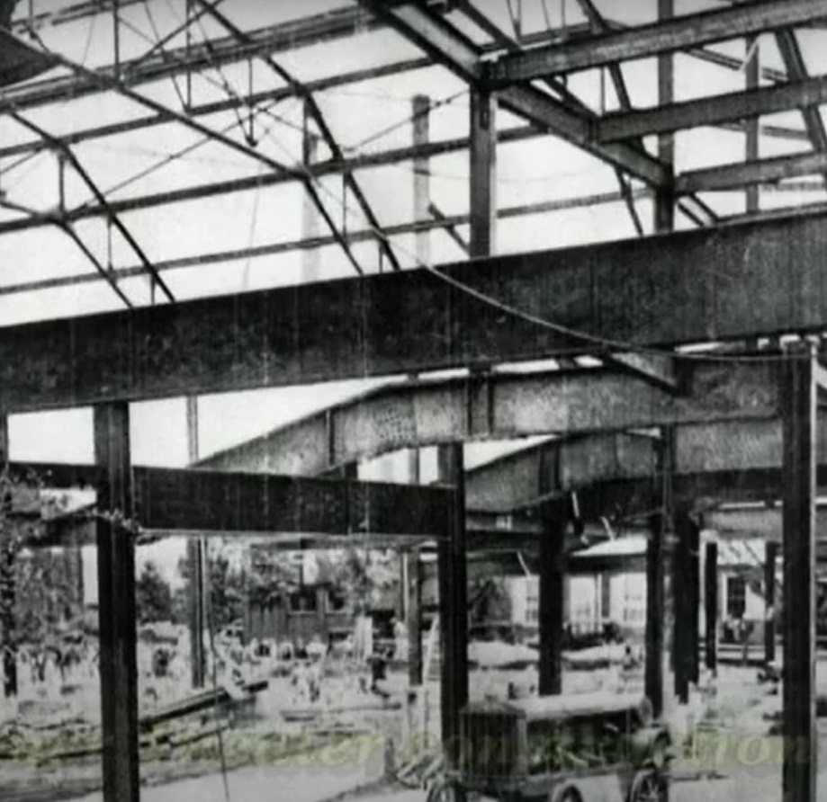 Historical Image of Construction Work, Hotel Warner, 1930, Member of Historic Hotels of America, in West Chester, Pennsylvania.