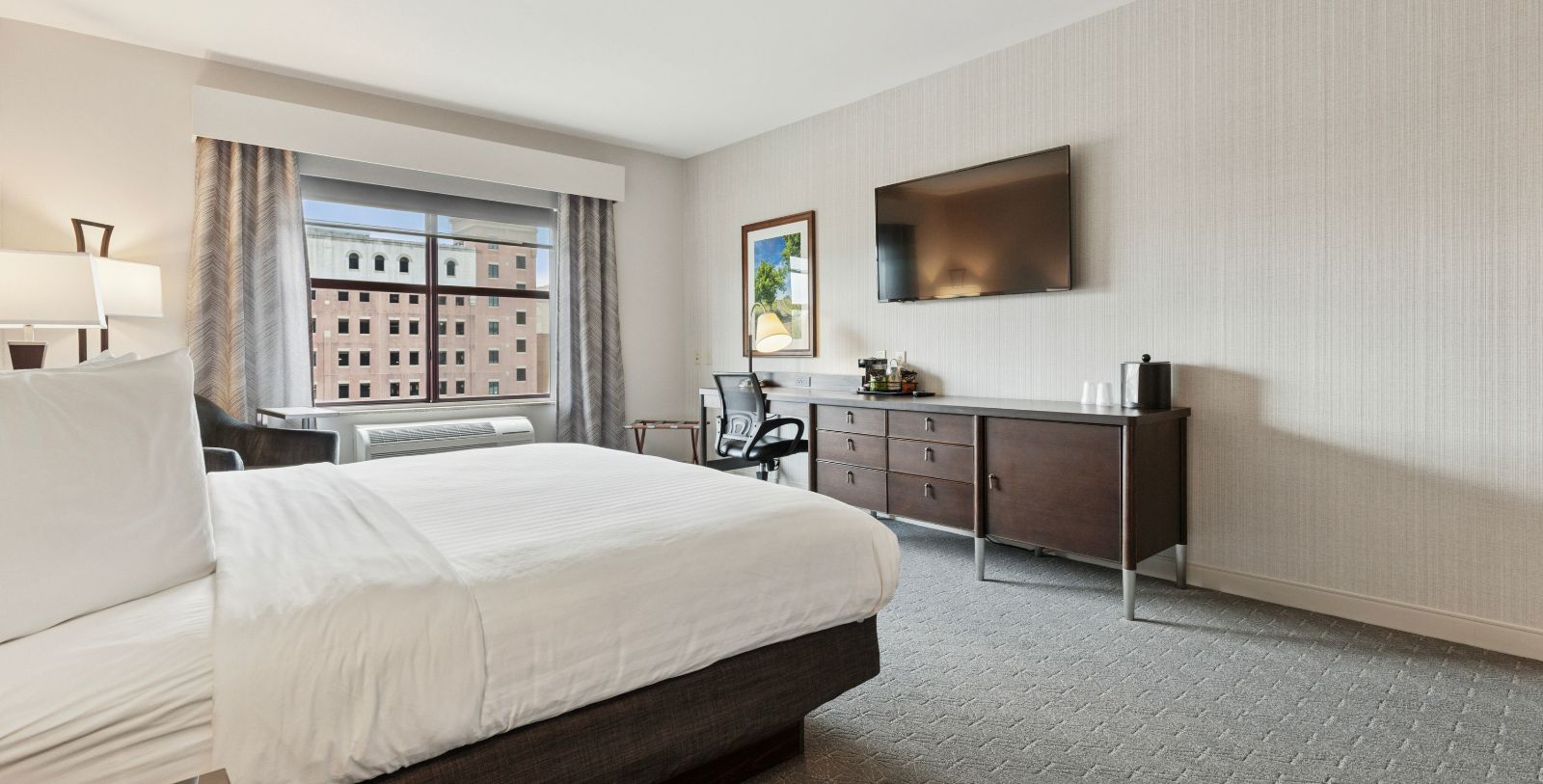 Image of Guestroom Interior, Hotel Warner in West Chester, Pennsylvania, 1930, Member of Historic Hotels of America, Accommodations