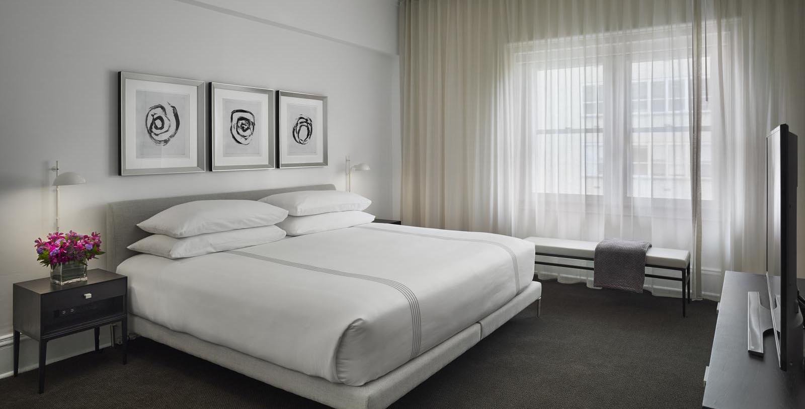 Image of Guestroom at AKA Rittenhouse Square, 1912, Member of Historic Hotels of America, in Philadelphia, Pennsylvania, Location Map
