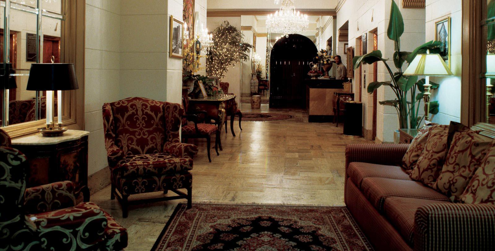 Image of Lobby Seating, Hotel San Carlos in Phoenix Arizona, 1928, Member of Historic Hotels of America, Location Map