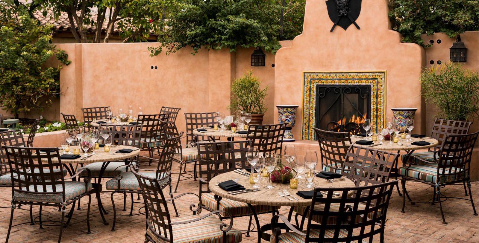 Image of Outdoor Dining Area Royal Palms Resort and Spa, 1948, Member of Historic Hotels of America, in Phoenix Arizona, Taste