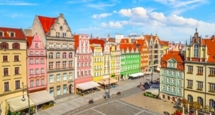 Image Of Market Square In Wroclaw, Poland