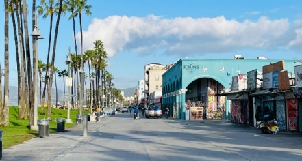 Image Of The Venice Beach Boardwalk