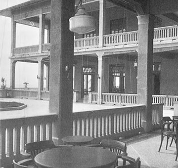 Historical Image of Exterior Porch, Sofitel Legend Casco Viejo-Panama City, 1917, Member of Historic Hotels Worldwide, in Panama City, Panama.