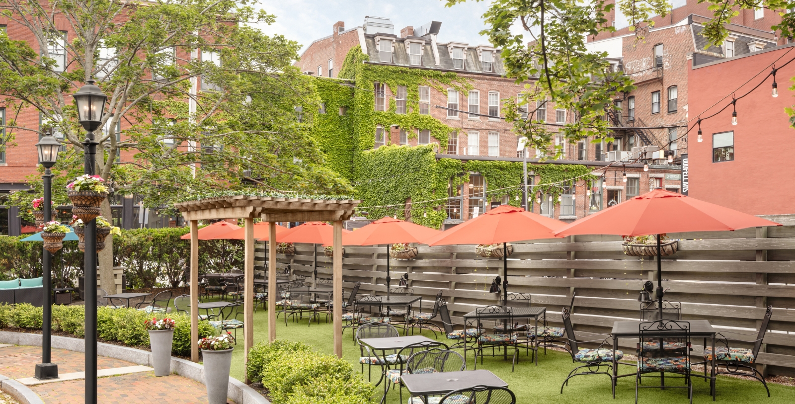 Image of Dining Patio, Portland Regency Hotel & Spa, 1895, Member of Historic Hotels of America, in Portland Maine, Explore