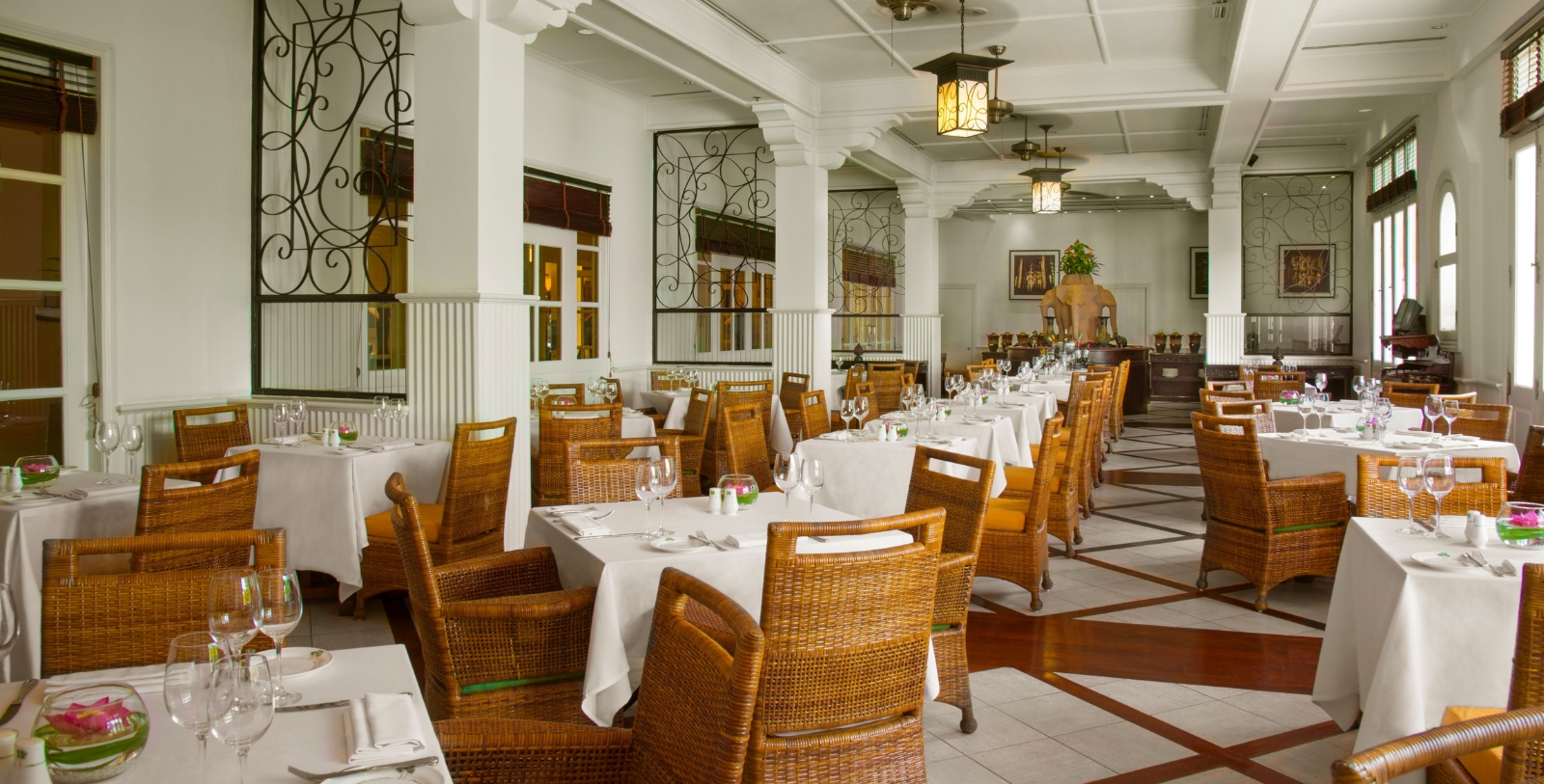 Image of Restaurant Raffles Grand Hotel D'Angkor, 1932, Member of Historic Hotels Worldwide, in Siem Reap, Cambodia, Taste