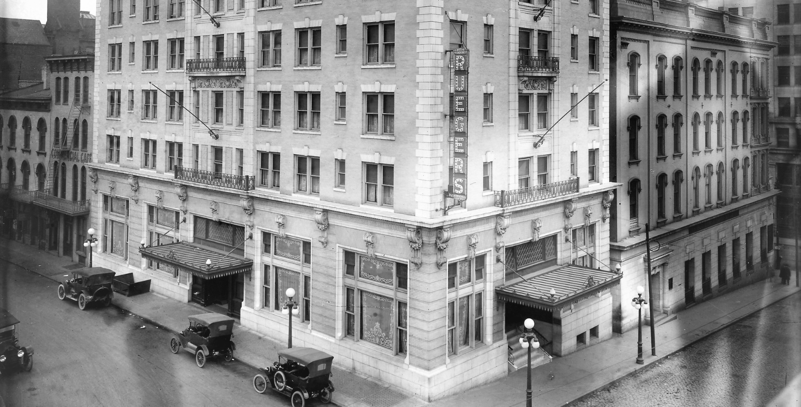 Historical image of exterior of The Commonwealth, 1912, Member of Historic Hotels of America since 2023, in Richmond, Virginia