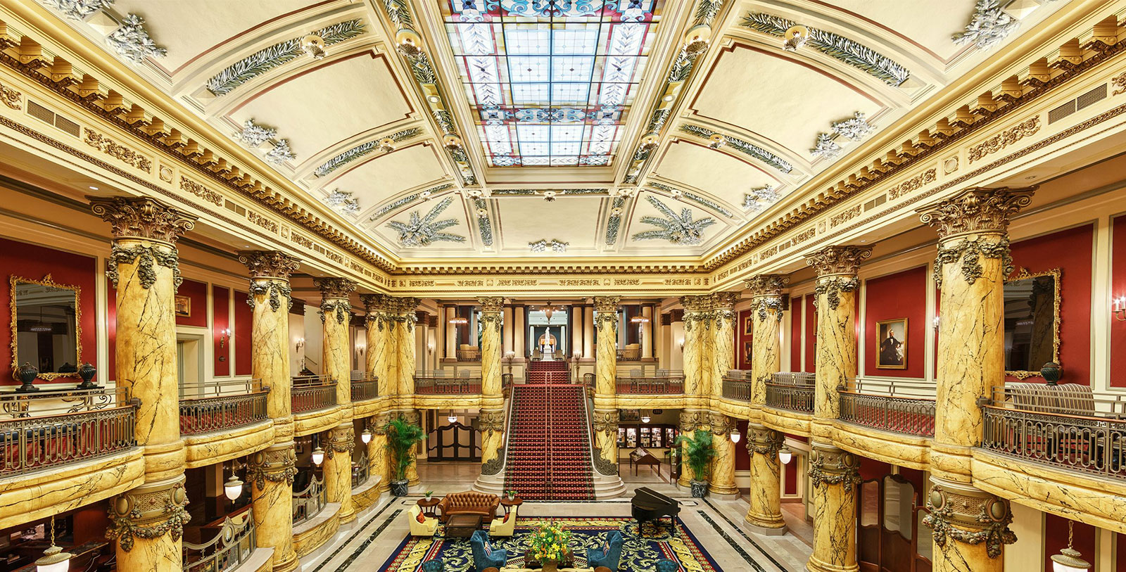 Image of Rotunda with Grand Staircase The Jefferson Hotel, 1895, Member of Historic Hotels of America, in Richmond, Virginia, Discover