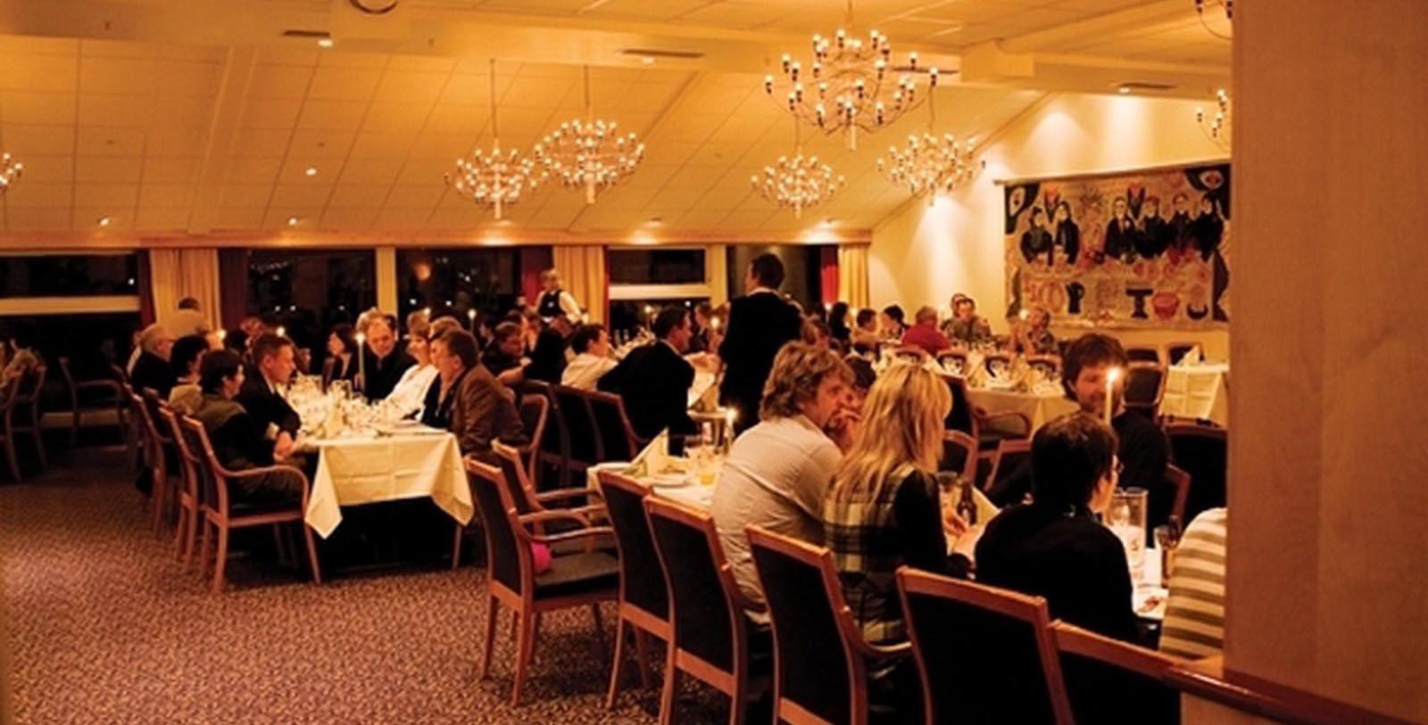 Image of Dining Room at Brasseriet at Roros Hotel, 1951, Member of Historic Hotels Worldwide, in Roros, Norway, Taste