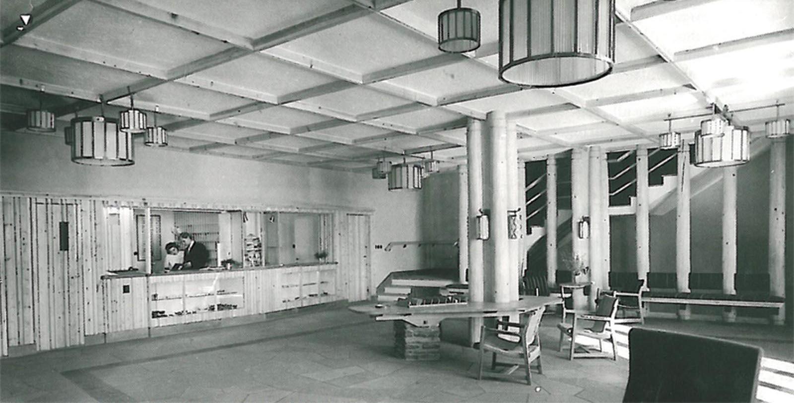 Historic Image of Hotel Lobby at Roros Hotel, 1951, Member of Historic Hotels Worldwide, in Roros, Norway, Discover