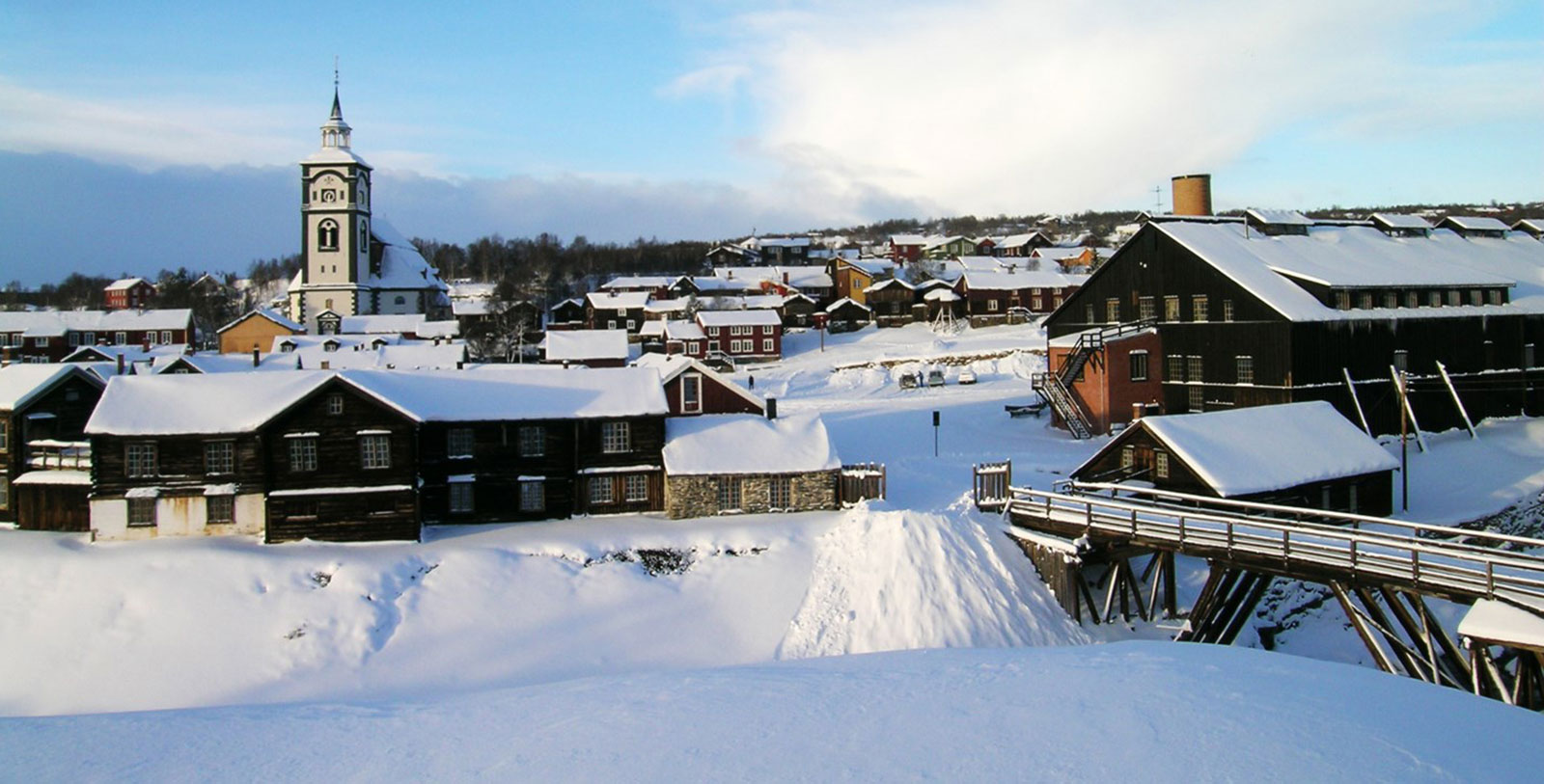 Explore the Røros Mining Town, a UNESCO World Heritage site.