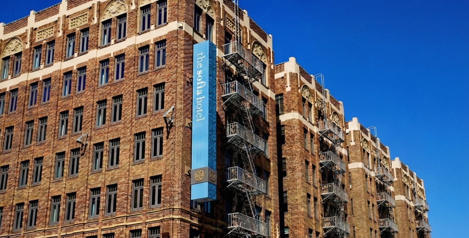 Image of Hotel Entrance Sofia Hotel, 1926, Member of Historic Hotels of America, in San Diego, California, Overview