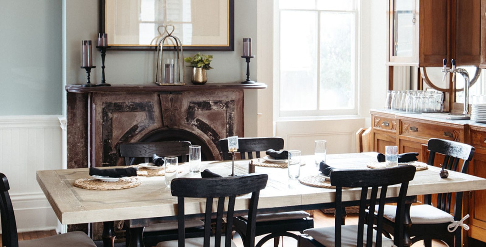 Taste authentic Southern cuisine in the dining room at Bellwether House.