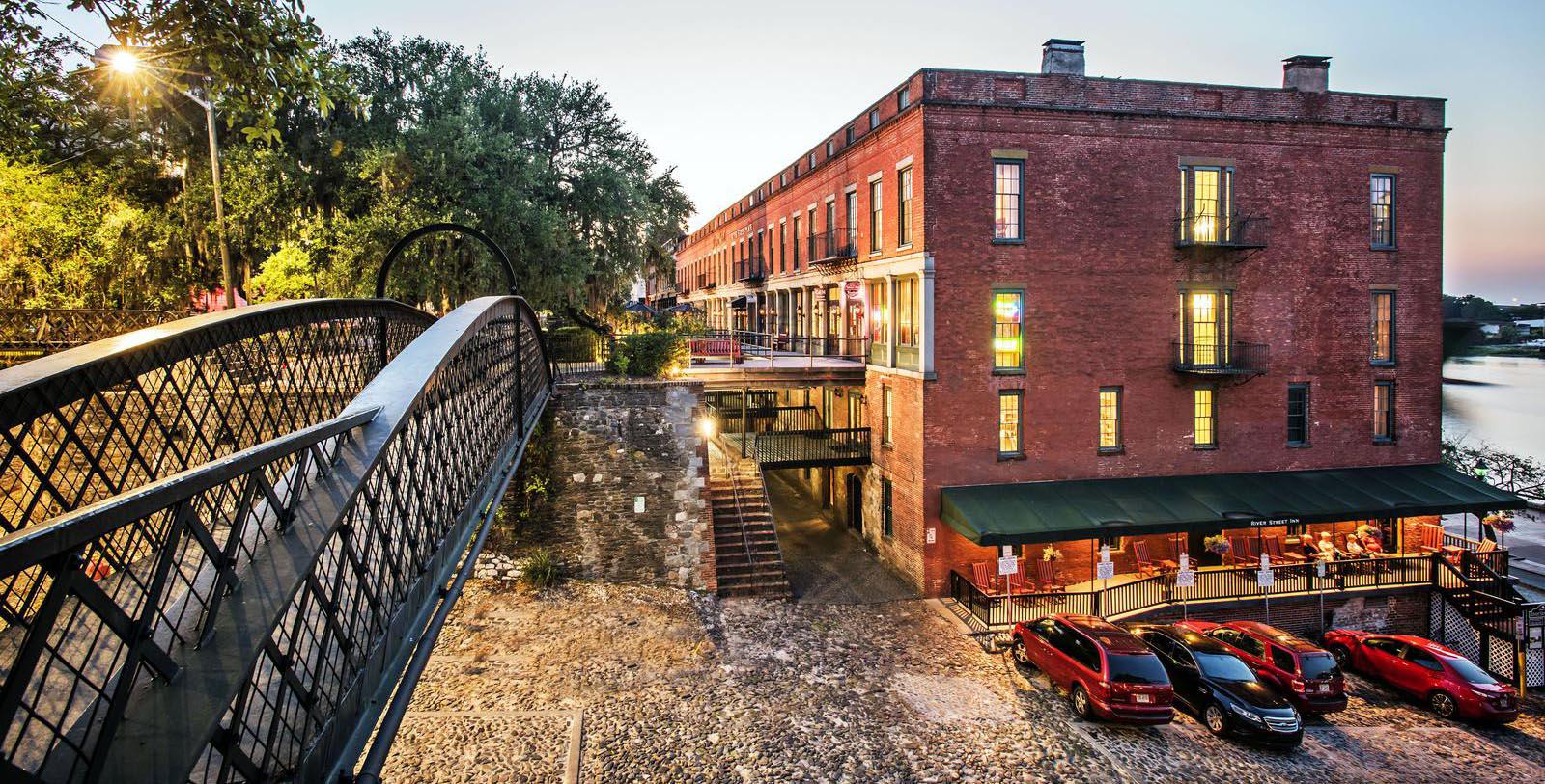 Image of Exterior River Street Inn, 1817, Member of the Historic Hotels of America, in Savannah, Georgia, Discover