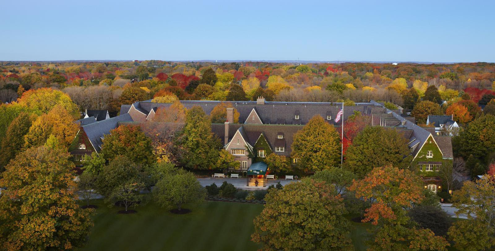 Image of Entrance The American Club, 1918, Member of Historic Hotels of America, in Kohler, Wisconsin, Overview