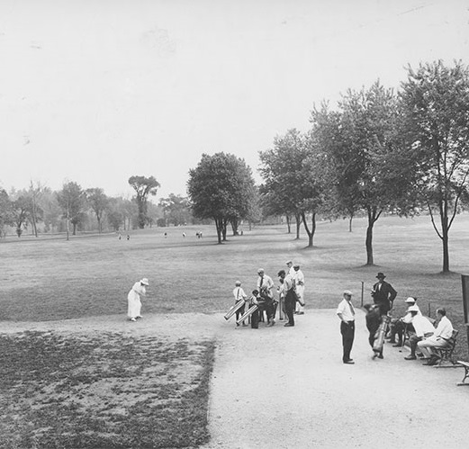Historical Image of Fairway, French Lick Springs Hotel, 1845, Member of Historic Hotels of America, in French Lick, Indiana.