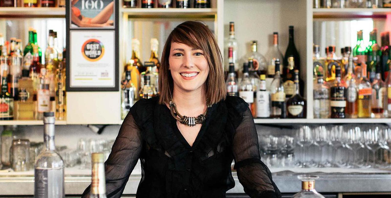 Image of bartender standing in front of Proof bar at 21c Museum Hotel Louisville by MGallery, 1800, Member of Historic Hotels of America, in Louisville, Kentucky, Taste
